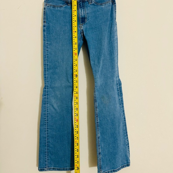 H&M Blue Flare Wide Leg Jeans KIDS US 12 - Picture 4 of 5